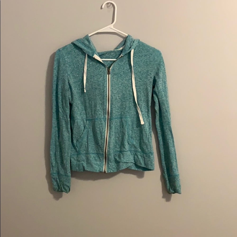 Turquoise hoodie